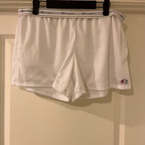 White Champion Athletic Shorts